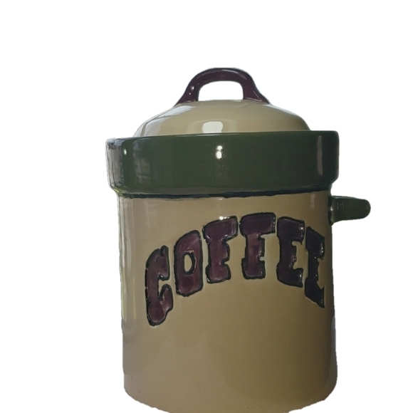 Handmade Ceramic Coffee Canister - Picture 1 of 8